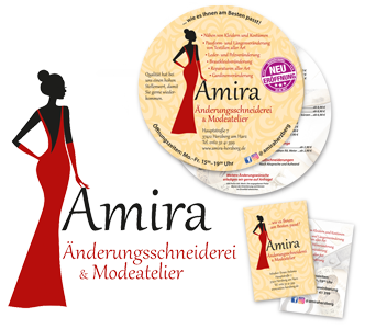 Amira – Logo, Flyer, Visitenkarten