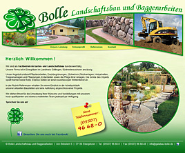 Website „Garten- und Landschaftsbau Bolle“